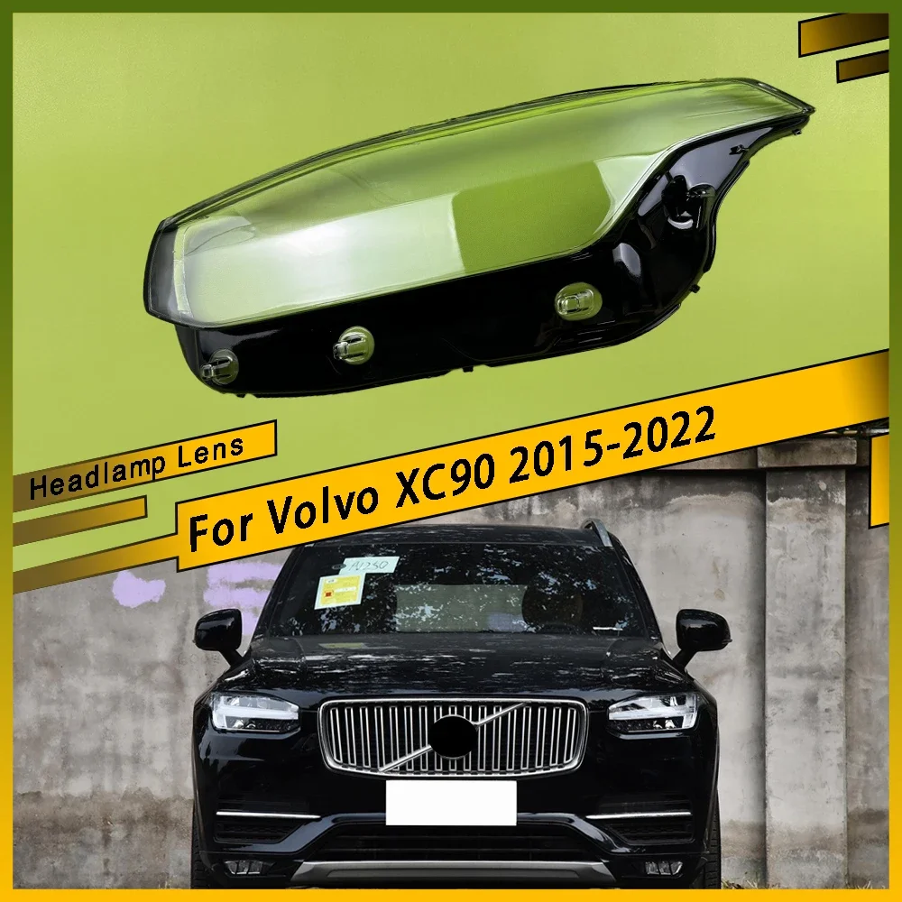 

Для Volvo XC90 2015-2022 крышка объектива фары абажур прозрачный корпус передней фары автомобиля левый и правый пластиковый чехол