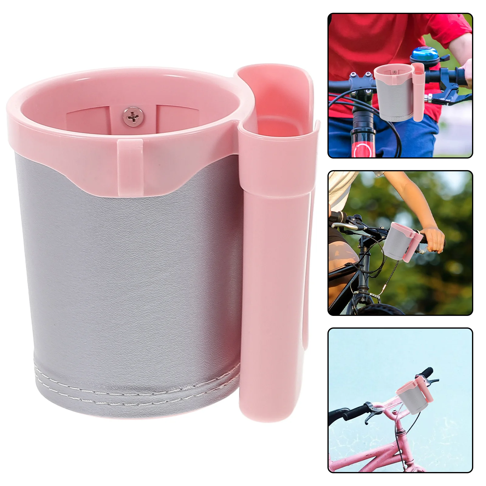 

Handlebar Cup Holder Bike Bottle and Phone Holder Lightweight Portable Bicycle Accessory for Motorcycle Scooter Rides