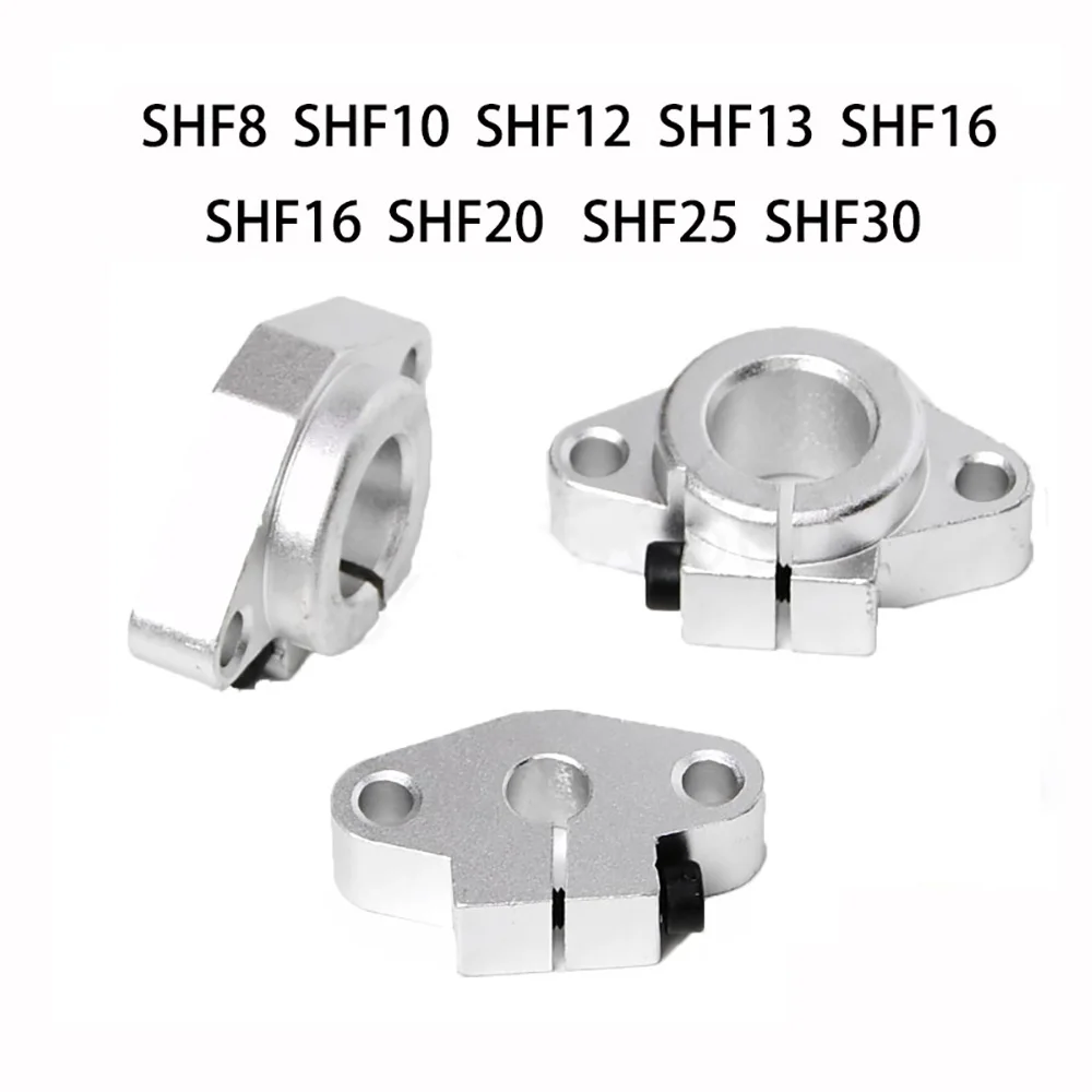 1/2/4pcs Bearing Shaft Support SHF8mm 10mm 12mm 13mm 16mm 20mm 25mm Linear Supports Diamond Shaped Shaft CNC 3D Printer Parts
