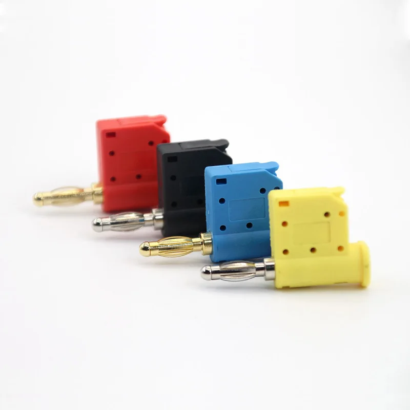 4MM High Current Stackable Banana Plug Wire Connector Lantern Head Gold-plated Or Nickel Plated Power Testing Instrument Plug