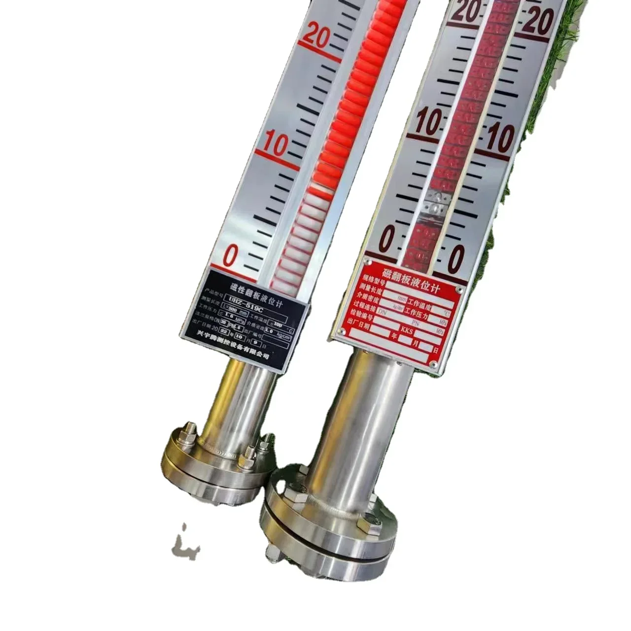 By-pass Liquid Level Gauge Magnetic Level Indicators Tank Water liquid level sensor