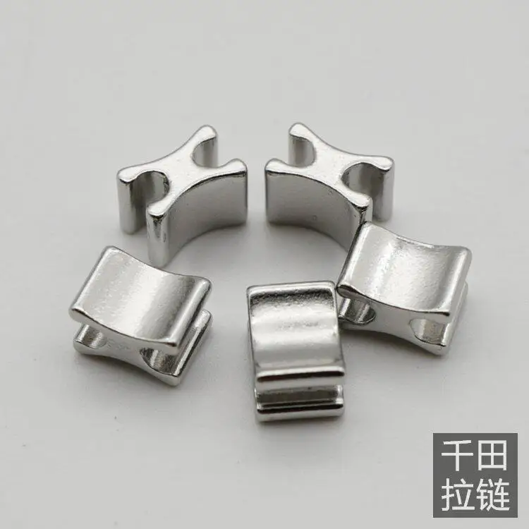 100er-Set Nr. 5 Qiantian Anti-Leder Säurebeständiger Umweltfreundlicher Kupfer-Metall-Reißverschluss mit Unterer Klammer für Handgefertigtes Leder-Gepäck – Detail 4