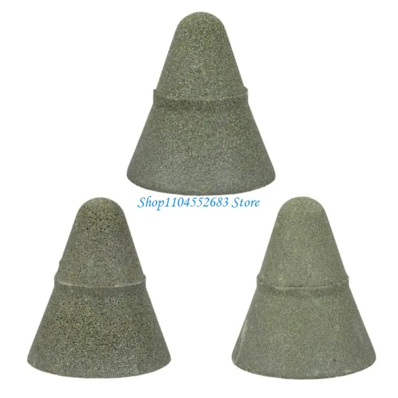 

Y6GD 3Pcs 50 100 200 Grits Cone Grinding Head Diamond Brazed Polishing Wheel