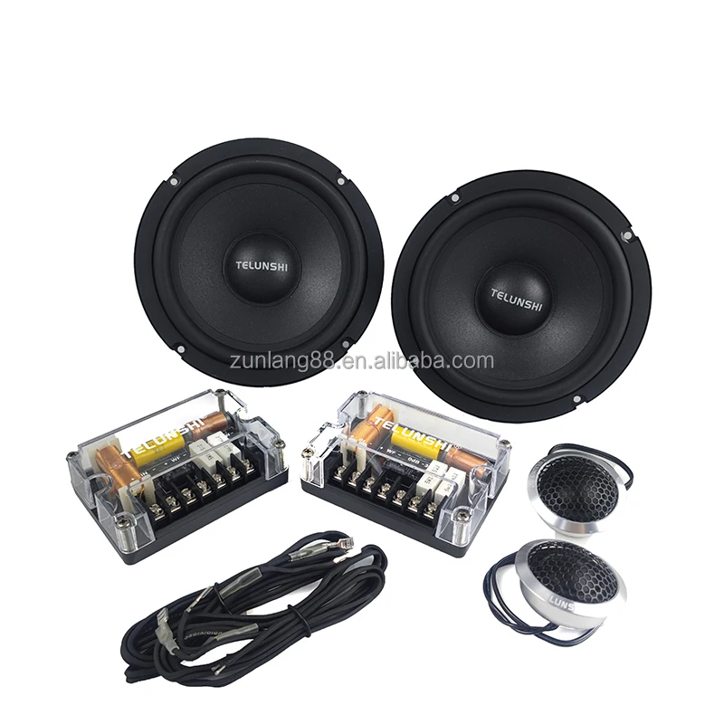 Car Audio Components 2-way Car Midrange Bass Woofer 6.5 Inch Dome Tweeter 2 Inch Fullrange Car Sound Component Speakers