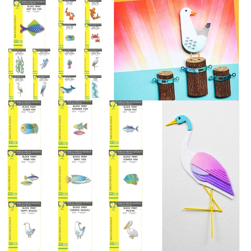 

Блок-принт, пруд, рыба, трафарет, новинка 2025, вырубные штампы для DIY, скрапбукинг, ремесла, шаблон для фотоальбома, украшение ручной работы