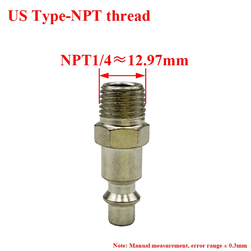 Picture 6: US type SM PM Quick Release Coupler NPT1/4 Male Thread Pneumatic Fitting Connector for Air Compressor Accessories