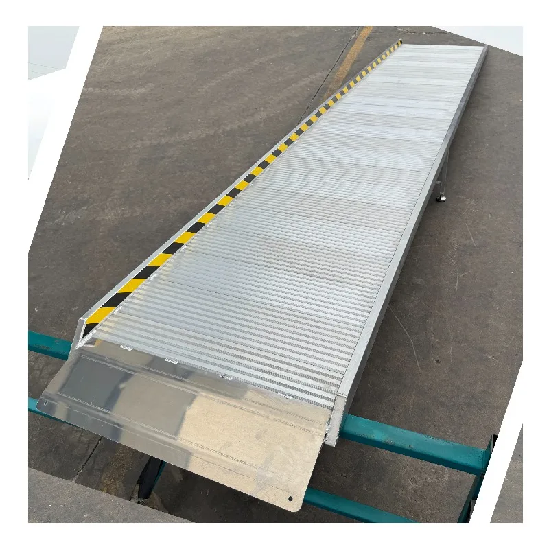 Aluminum alloy motorized freight vehicles with square ladders and loading ramp wheeled transport brackets and brackets