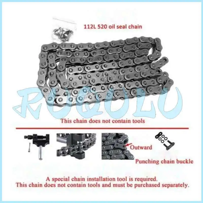 

Zt350-gk 112 Link Chain (520 Oil Seal Chain/open Type) 1080200-105000 For Zontes