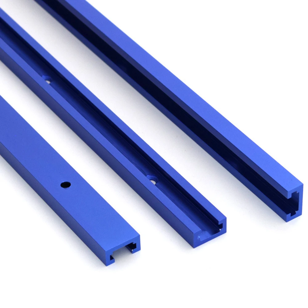 3Pc 300/400MM 19 Model Double-Cut Profile T Track with Predrilled Mounting Holes For Table Saw Router Table Woodworking Tools