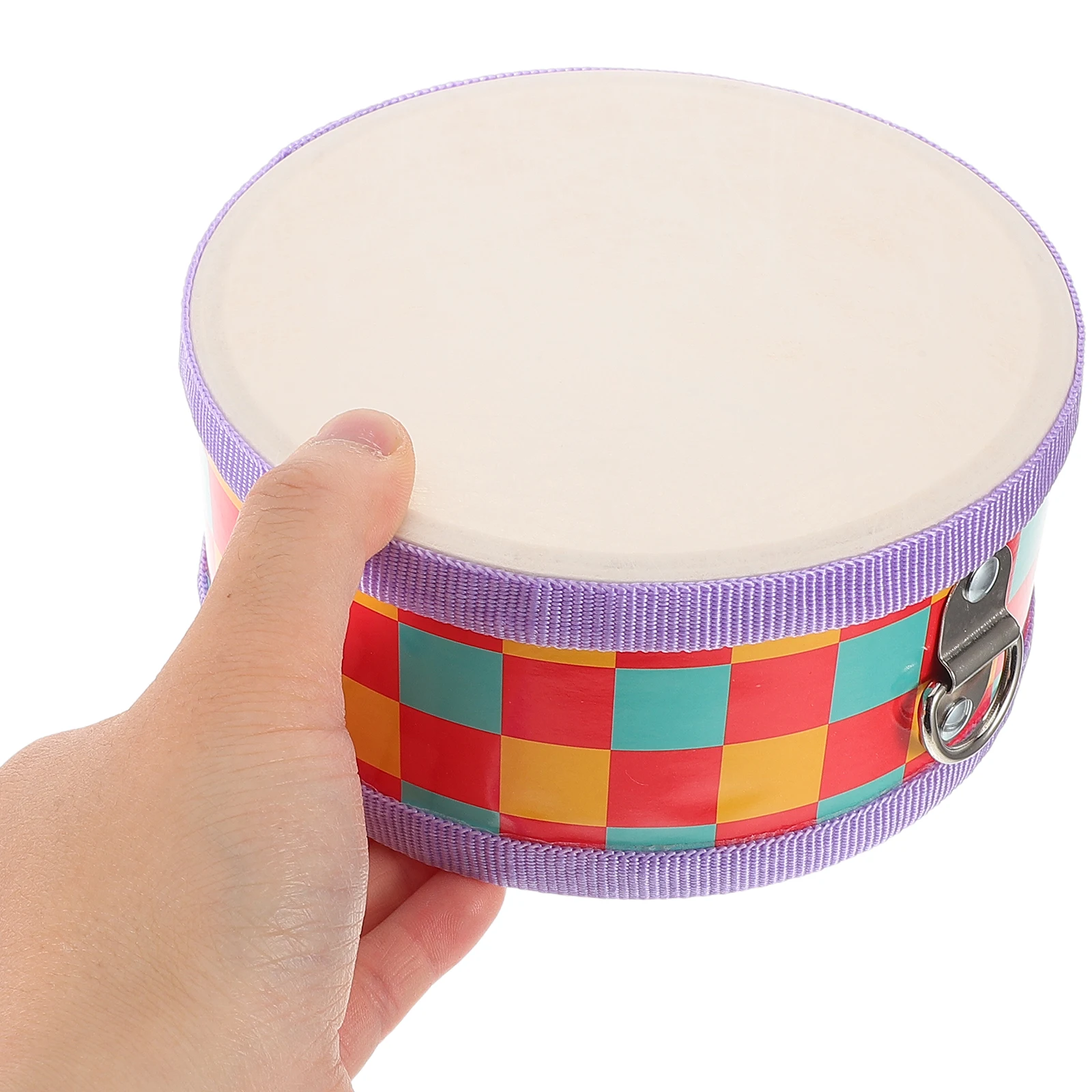 

Children's Double Sided Drum Hand Kids Snare Musical Instrument Toys Wooden Drumsticks Toddler