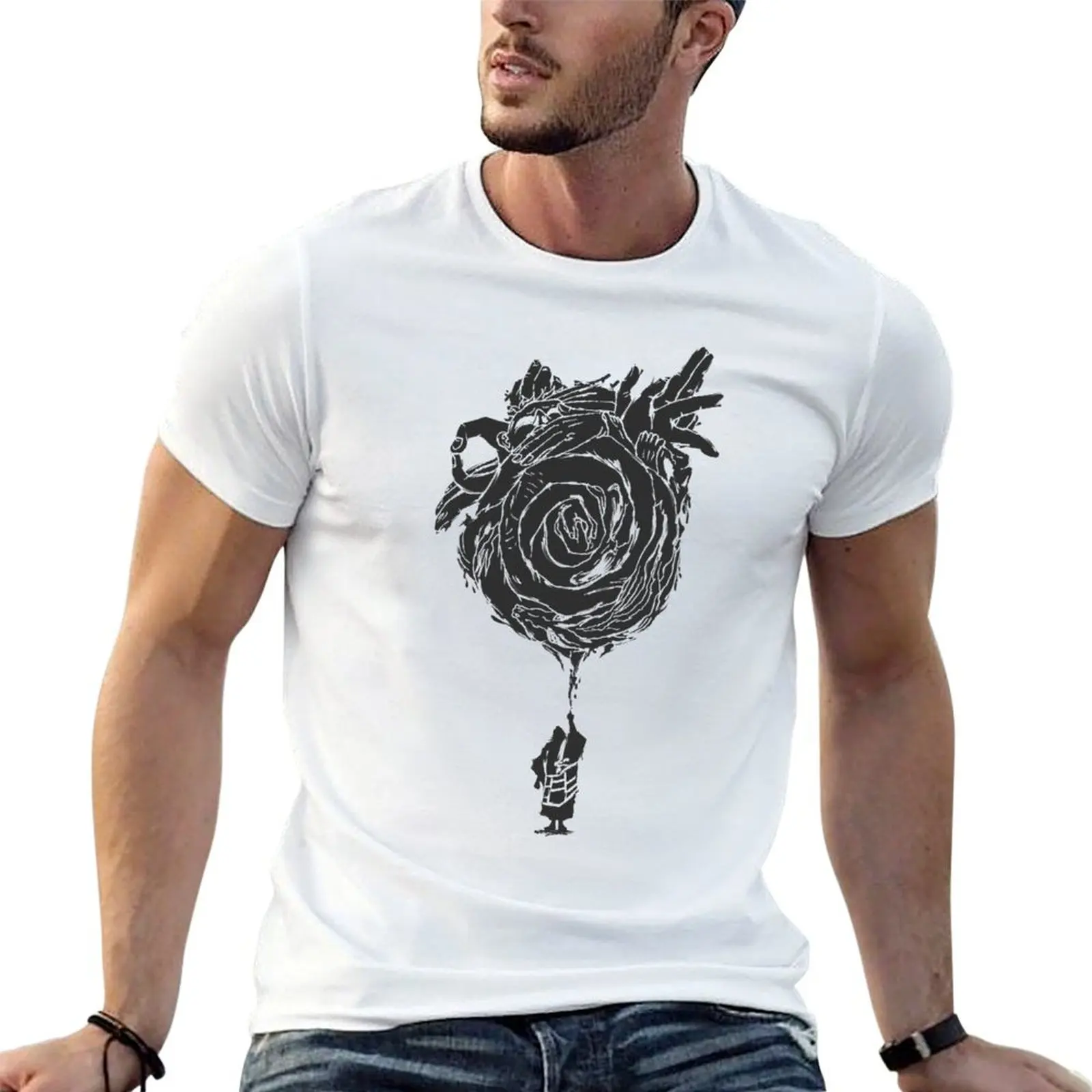 Maximum Technique : Uzumaki T-Shirt Casual Loose Fit Short Sleeve T-Shirt