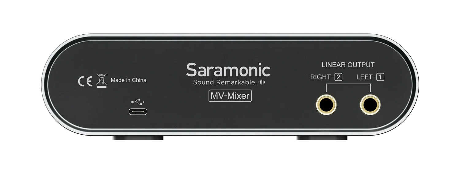 Saramonic MV-Mixer Dual-channel USB Audio Interface for Singers Guitarists Musicians Podcasters Producers