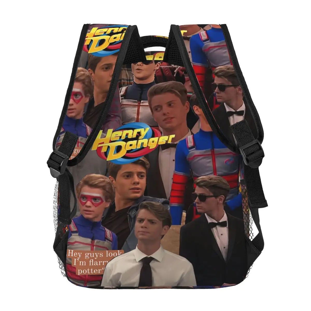 Henry Danger Backpack Diskon Besar Daypack Tas Buku Anak Kapasitas Besar Tas Sekolah Tas Bahu untuk Pria Wanita
