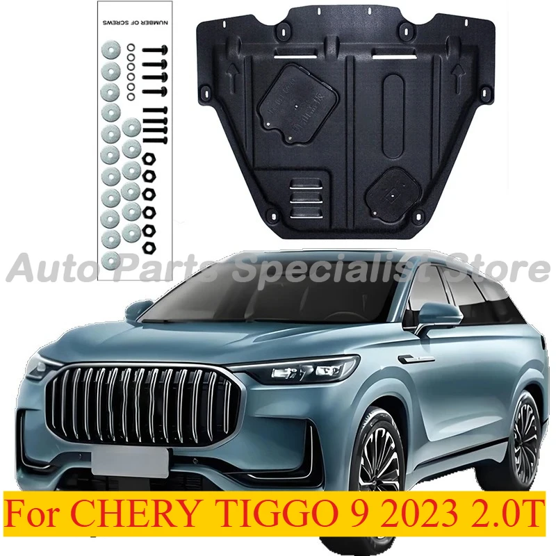 

High Quality Under Engine Guard Splash Shield Mud Fender Cover Plate For CHERY TIGGO 9 2023 2.0T Car Black