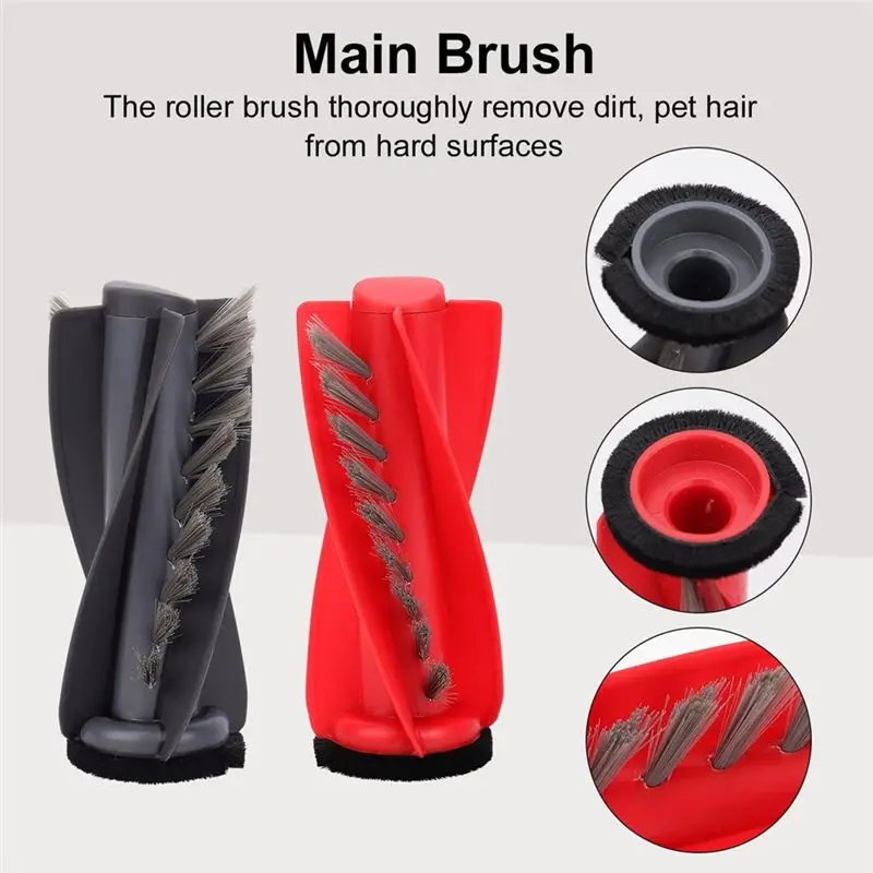 ABJN-Replacement Parts For Roborock Qrevo Curve/P20 Pro Robot Vacuum Parts Main Side Brush HEPA Filters Mop Pads