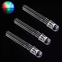 10/50/100PCS RGB LED Diodes Kit 5mm/8mm/10mm Common Cathode Diodes F5/F8/F10 Multicolor for DIY Arduino Circuits Lighting