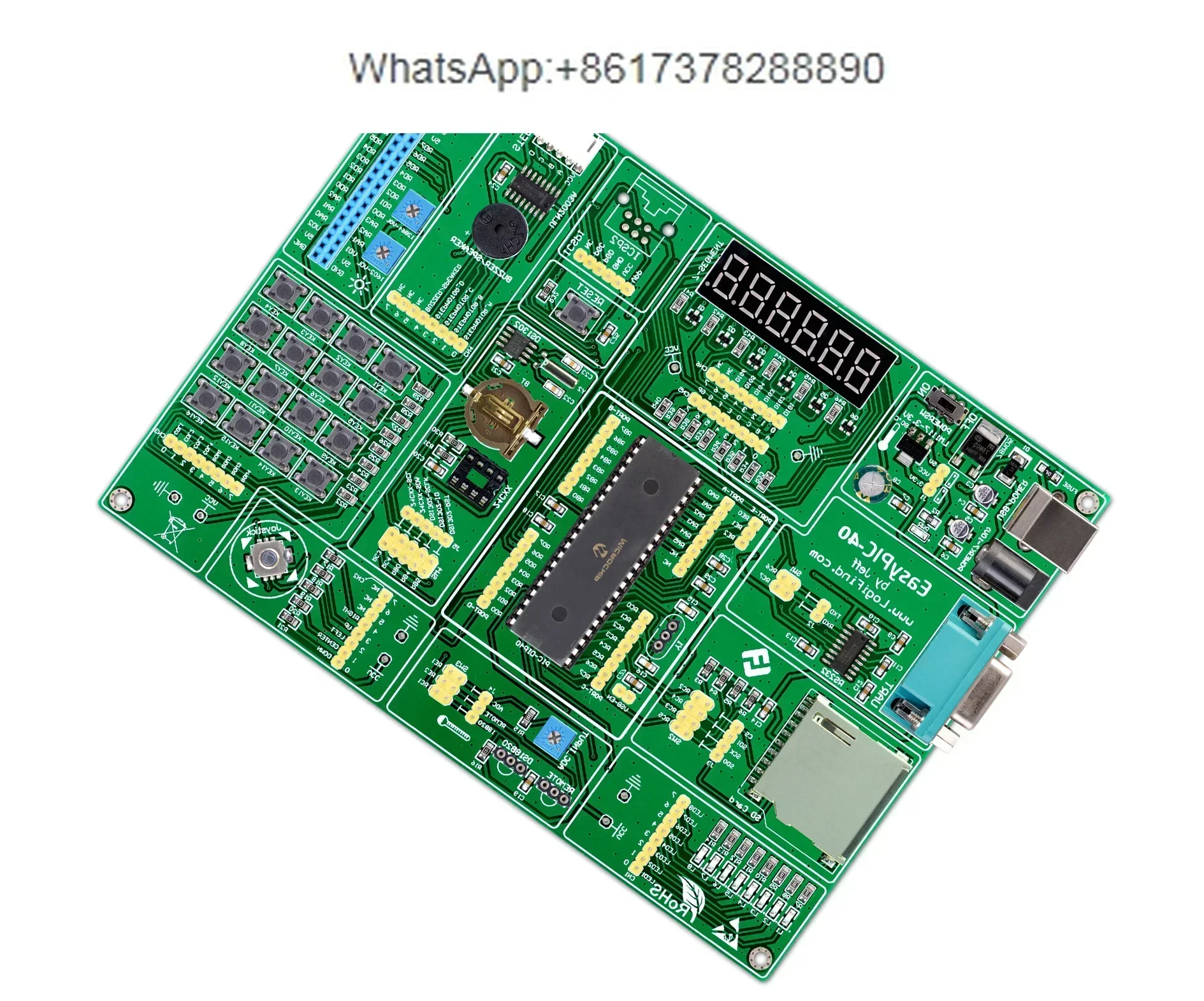 PIC MCU Learning and Development Board Easypic-40 with Pic18f4550 Chip Routines