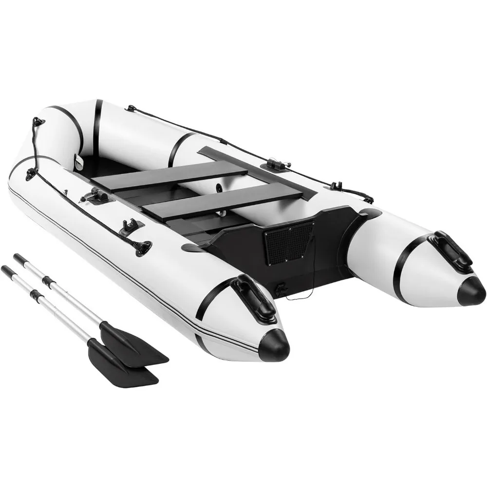 2 Person Inflatable Boat, Raft Inflatable Kayak with Foot Pump & Paddle  Inflatable Boat for Adults,Portable Fishing Boat