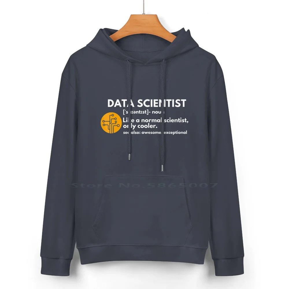 Funny Data Scientist Definition Computer Science Pure Cotton Hoodie Sweater 24 Colors Science Teacher Funny Science Love