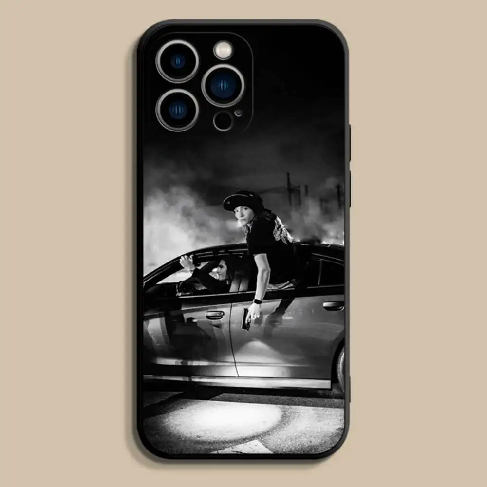 Чехол для телефона Singer T-Tom B-Bill Kaulitz для iPhone 17,16,15,14,13,12,Pro,Max,Plus,E,SE4,Air,Mini,черный мягкий чехол