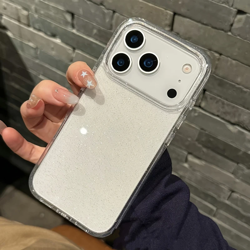 حافظة لهاتف آيفون 17 برو ماكس 16 15 14 13 12 11 XS X XR 7 8 16 Plus 16E 17 غطاء هوائي فاخر على الموضة #4