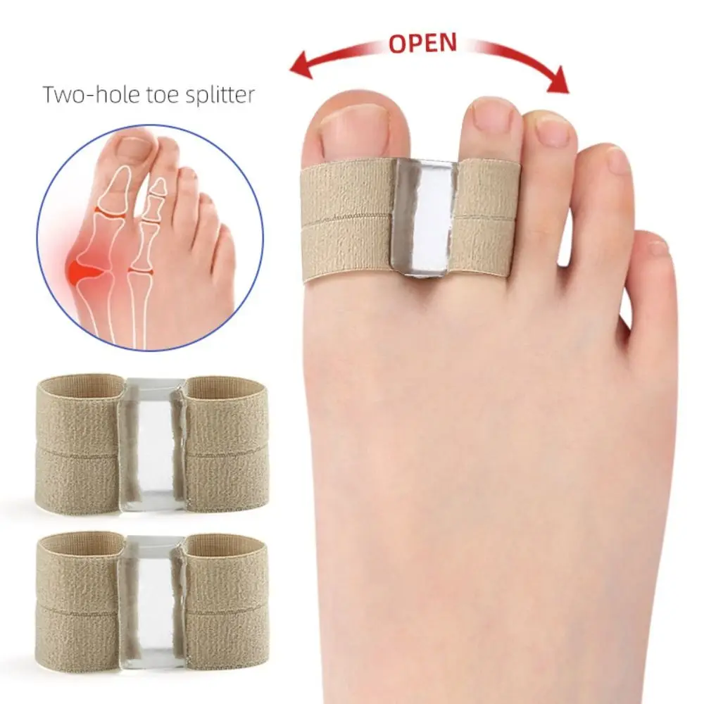 

New Silicone Two Toe Separator Foot Care Adjuster Thumb Finger Correction Straightener Tool Bunion Hallux Valgus Corrector