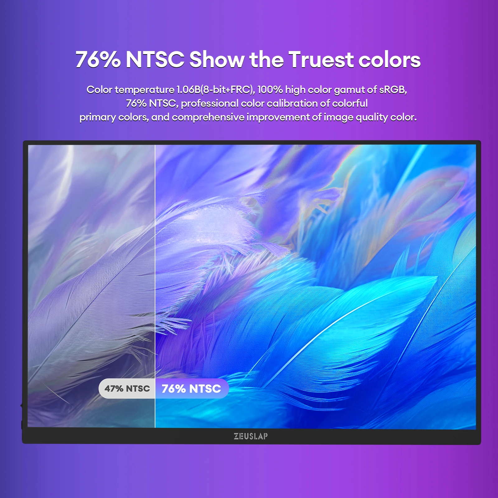 شاشة ZEUSLAP محمولة تعمل باللمس ، كمبيوتر بشاشة عرض للسفر ، 16 بوصة ، كمبيوتر محمول ، من من من من من من نوع ZEUSLAP ، من من من نوع Hz ، ومن من من من نوع x our ، ومن نوع sRGB ، ومن 500cd/m2 #2