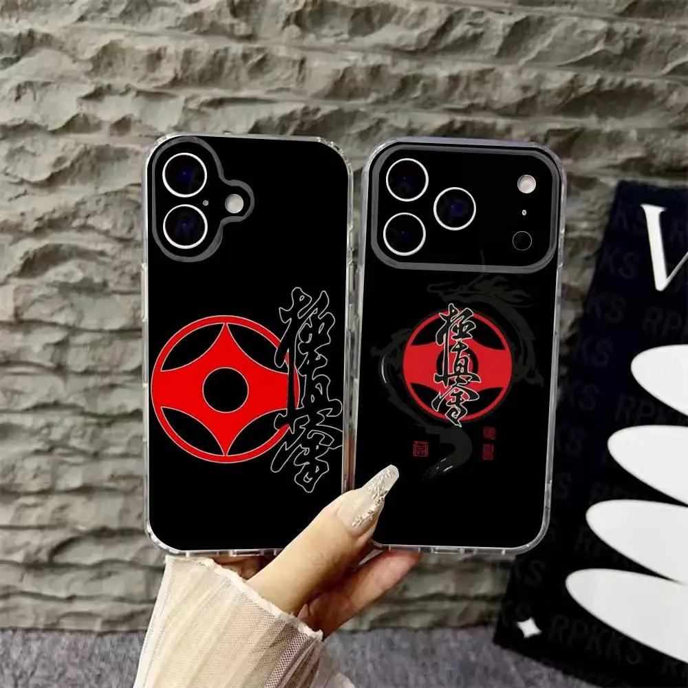 

Oyama Kyokushin Karate Phone Case For iPhone 17,16,15,14,13,12,Pro,Max,Plus,E,SE4,Air,Mini Transparent Cover