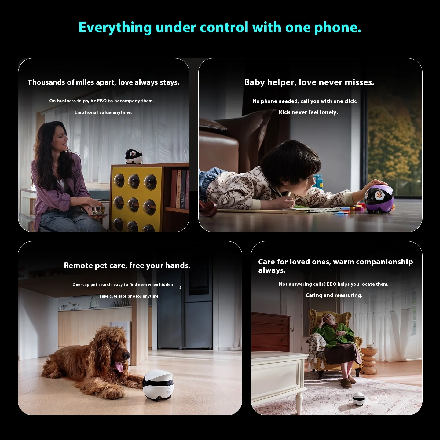 Enabot Air 2 Plus Intelligent AI Robot Wireless Camera Robot Remote Monitoring Pet Companion Robot Real Time Control Gifts