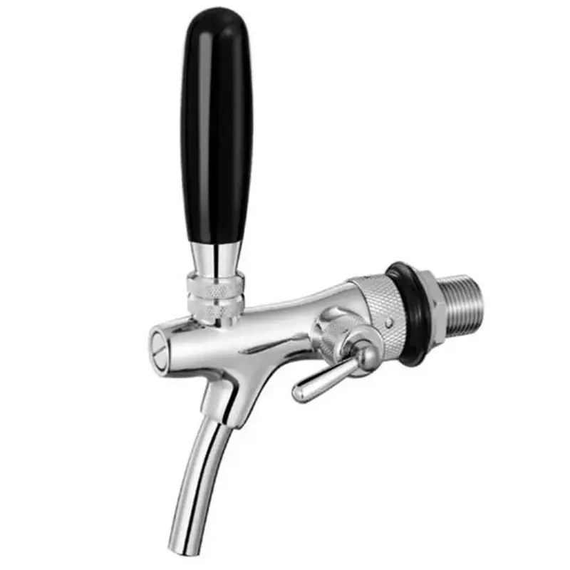 Adjustable Flow Draft Beer Tap Disconnect Stainless Steel Flow Control Beer Faucet Homebrew Kegerator,Beer Head Faucet