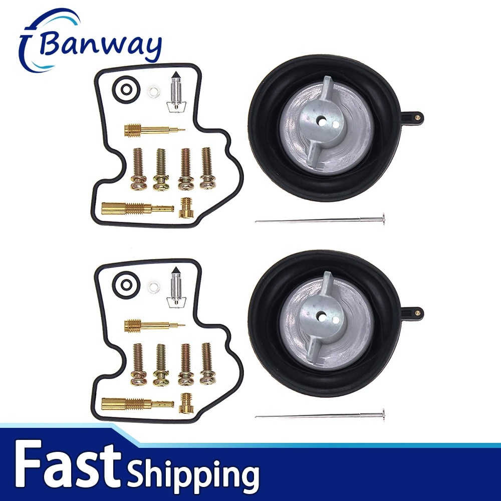 

2X For Arctic Cat 650 V2 2004 2005 2006 4x4 Automatic Carburetor Rebuild Repair Kit