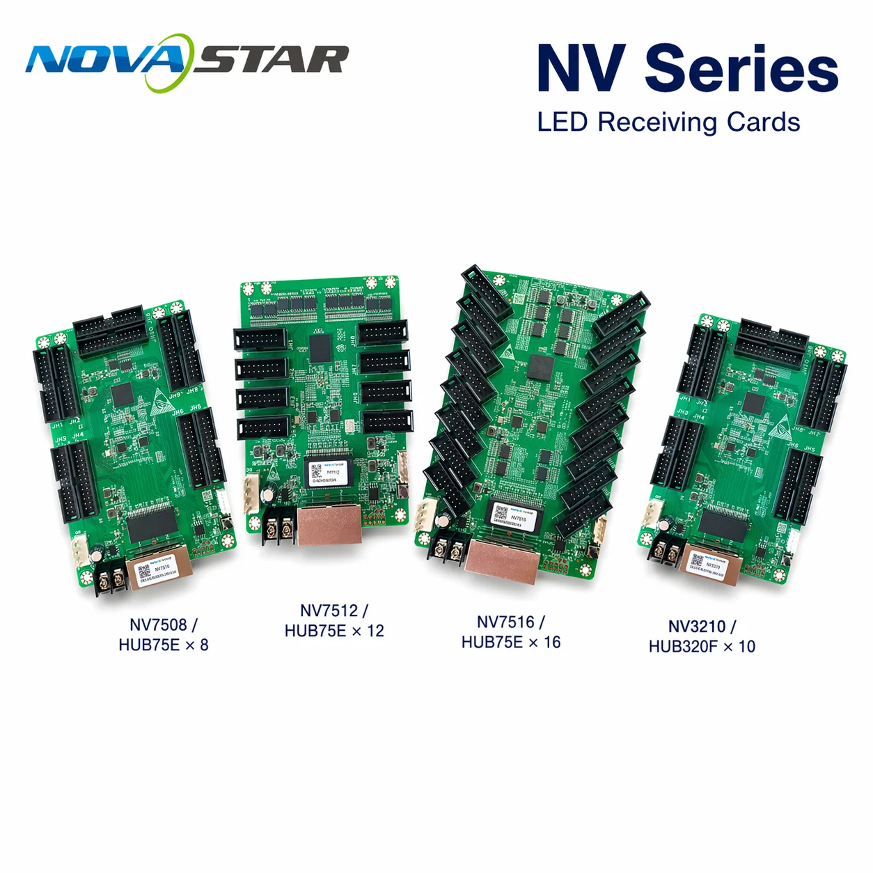 Novastar LED Receiving Card NV7508 NV7512 NV7516 NV3210 LED Display Control System Card Synchronous HUB75E Interface