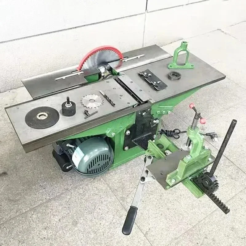 Multifunctional    Industrial Planing Sawboard Drilling Round Hole Planer   Planer Thickness Planer