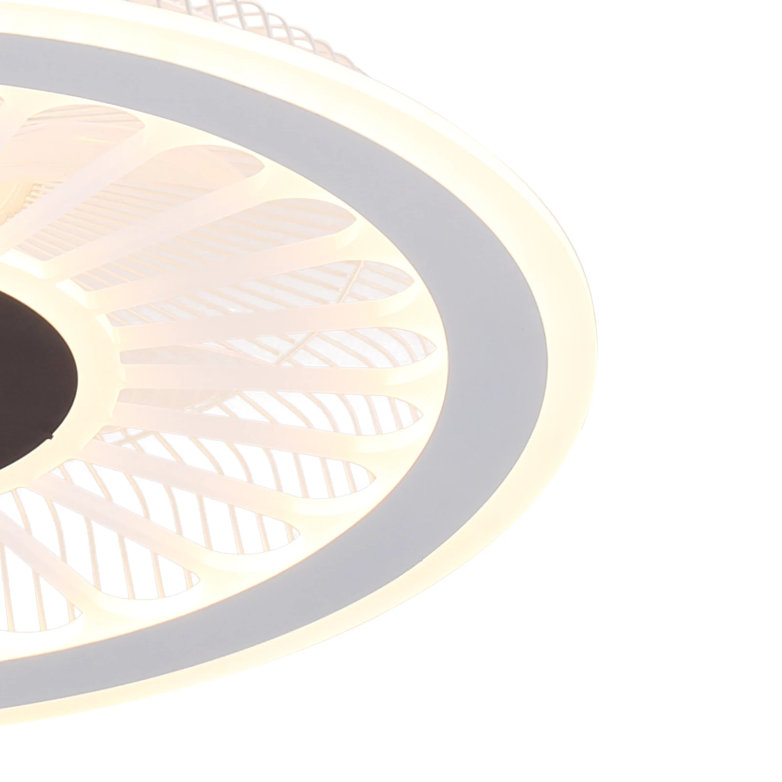 Plafonnier LED moderne avec télécommande, ventilateur à intensité variable, lampe à montage encastré, lustre, 3 vitesses