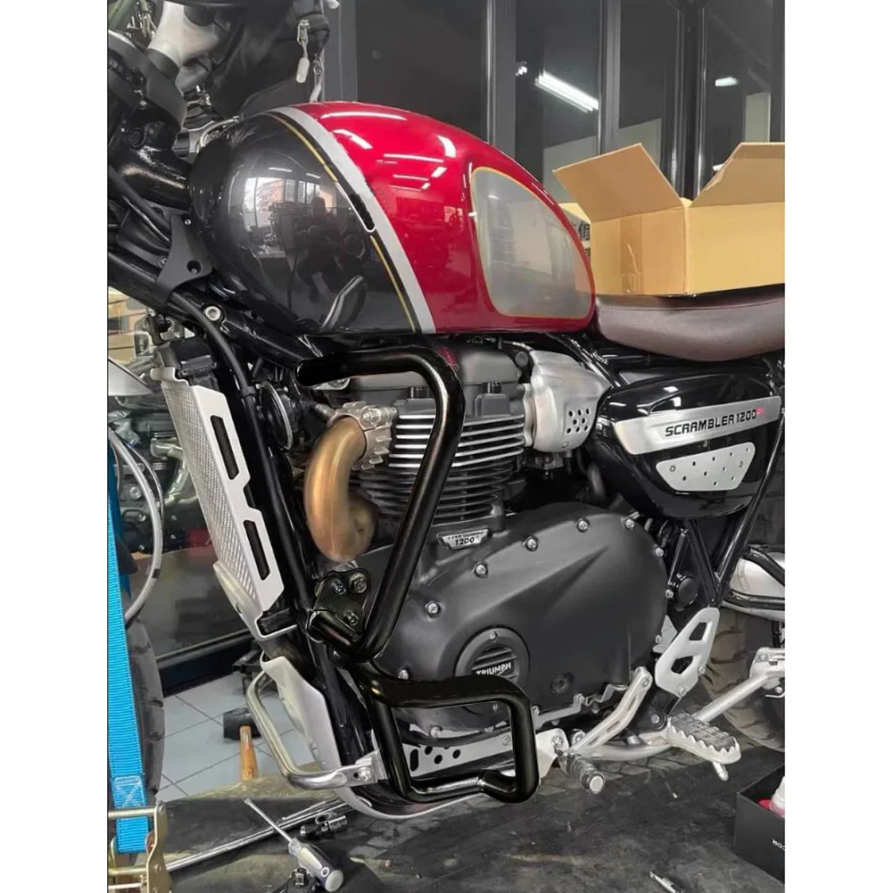 New Motorcycle Upper Front Engine Guard Crash Bar Protection For Triumph Scrambler 1200XC/XE 2019-2020