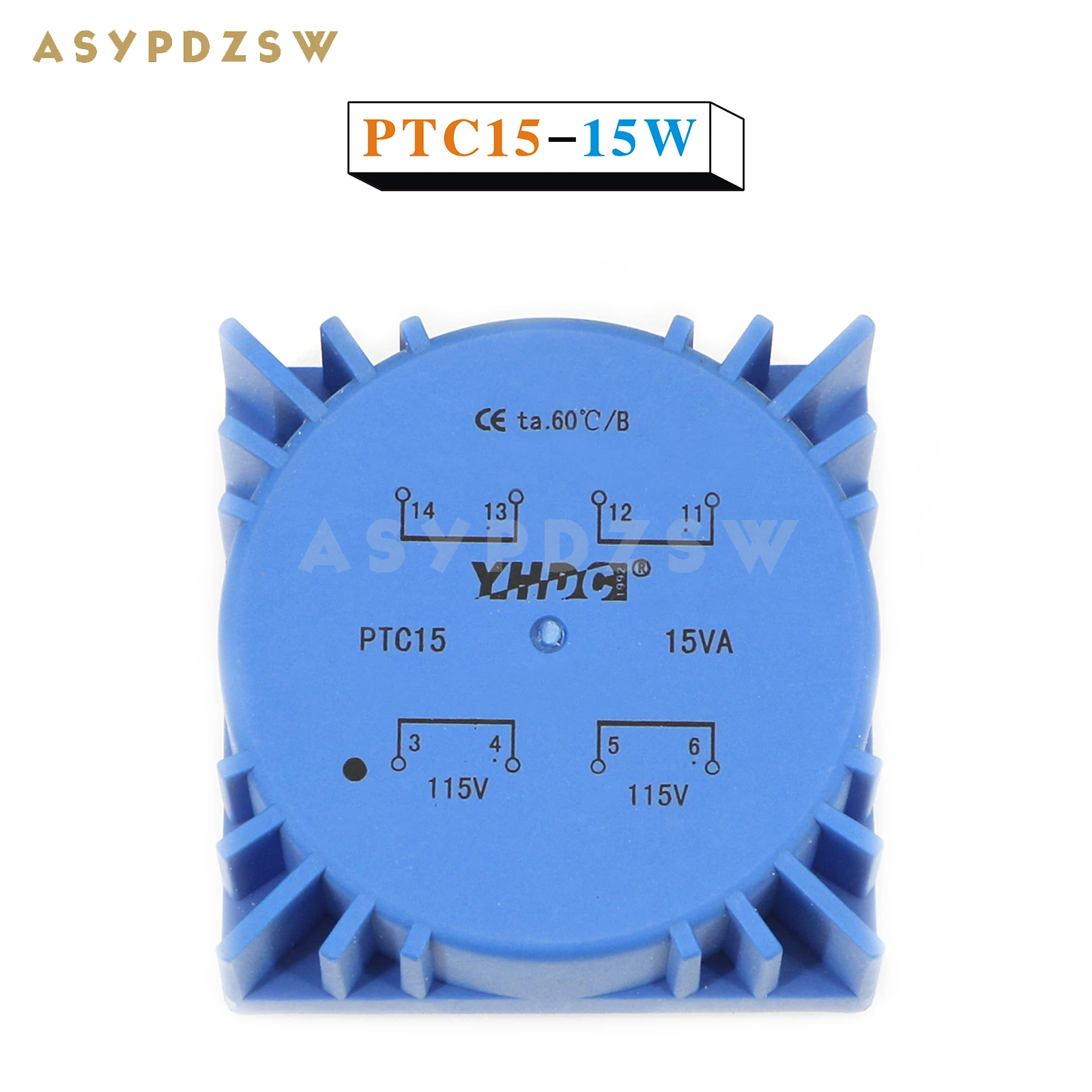 PTC15 AC 115X2 EN 15VA Transformador toroidal sellado epoxi 15W AC 9V ---- 22V (Opcional)
