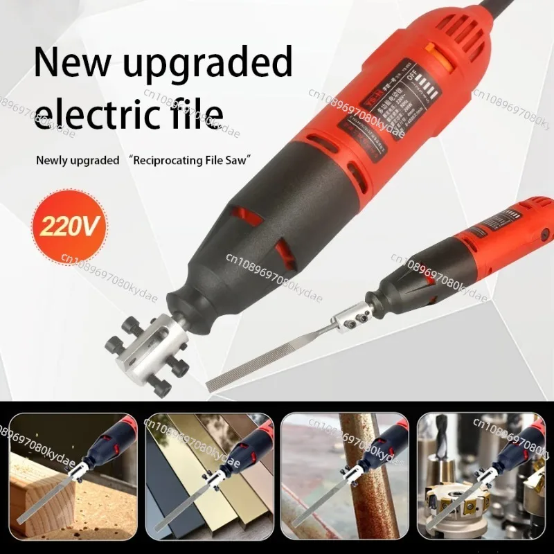 Electric File Dual Purpose Reciprocating Saw Grinder Sharpening Trimming Saw Filing Mould Metal Trimming Deburring Tools