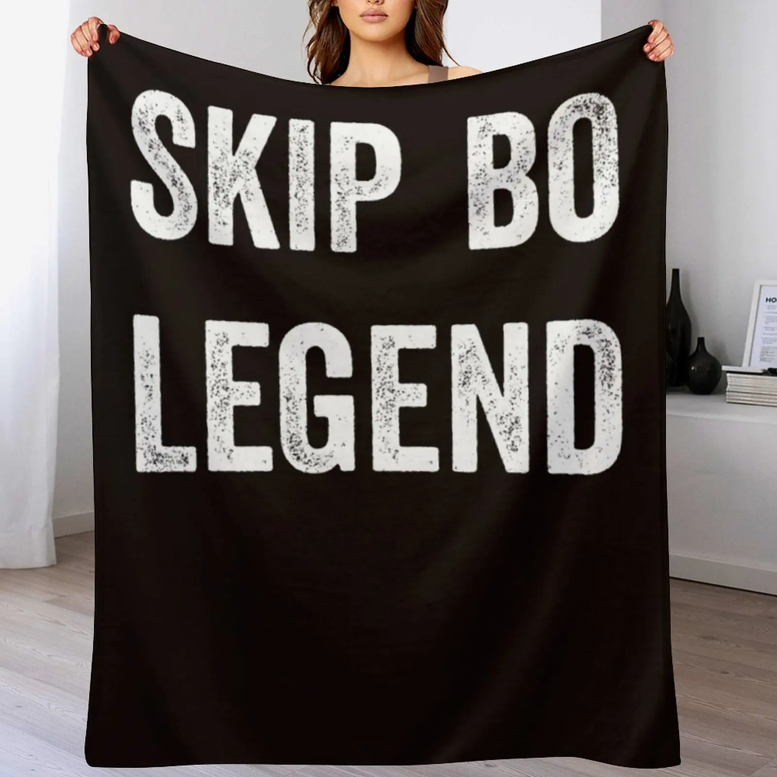 Skip Bo Legend Best Skip Bo Card Board Game Player Gift Throw Blanket