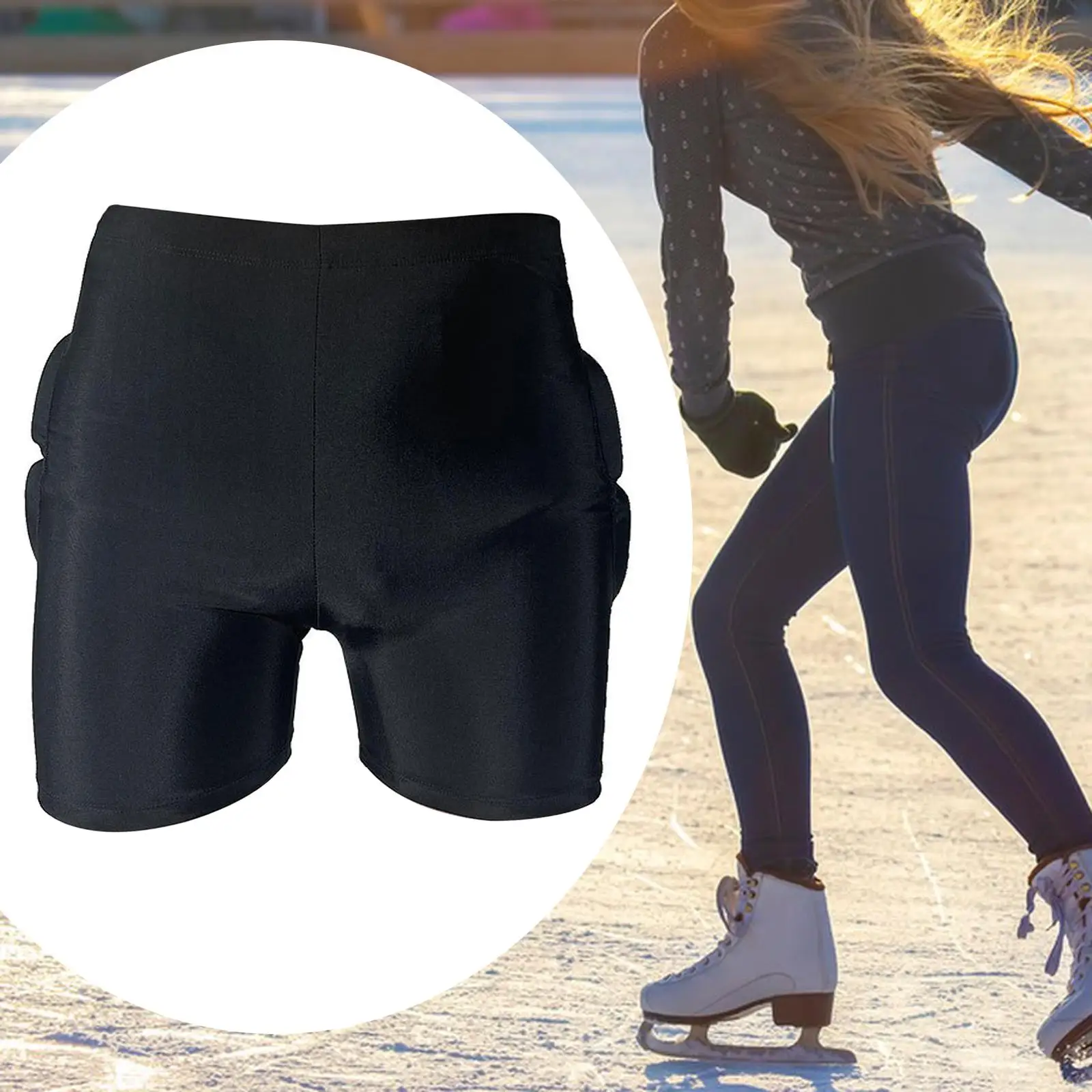 Pantalones cortos acolchados de protección para niños, pantalones cortos acolchados de EVA gruesos para esquiar, patinaje sobre ruedas, juventud, Hockey sobre hielo, portero de fútbol