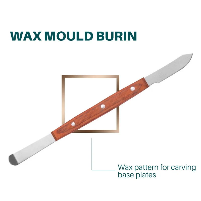 1PC Dental Lab Plaster Spatula Double Head Wax Carving Knife Stainless Steel Dental Sculptor Knife Dental Impression Material