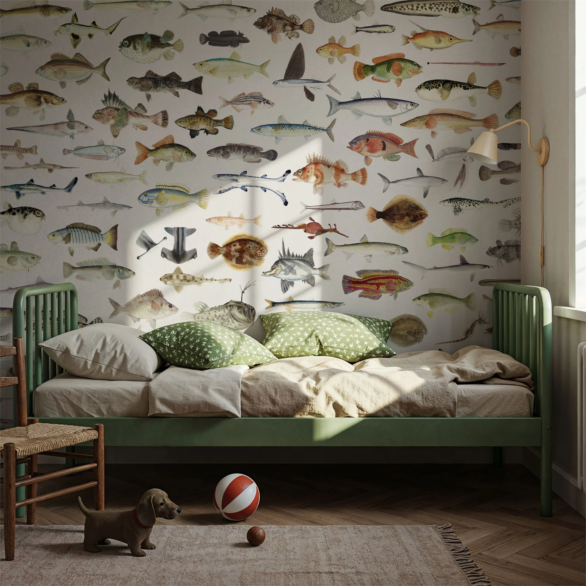 Custom Southern Pacific Fishes Chart Large Peel and Stick Mural Wall Decor