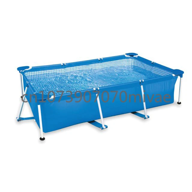 Hot Sale 220cm Metal Frame Pool Large Folding Outdoor Family Swimming Pool