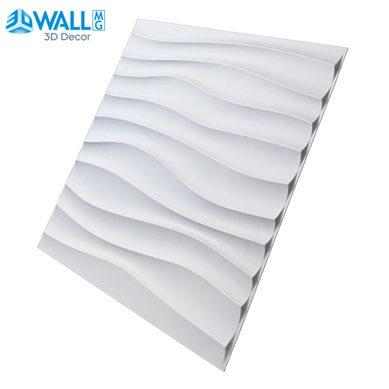 30x30cm 3D Wall Sticker Wall Renovation 3D Wall Panel Stereo Wave Stone Diamond Not Self-Adhesive Tile Living Room Toilet 3D Wal