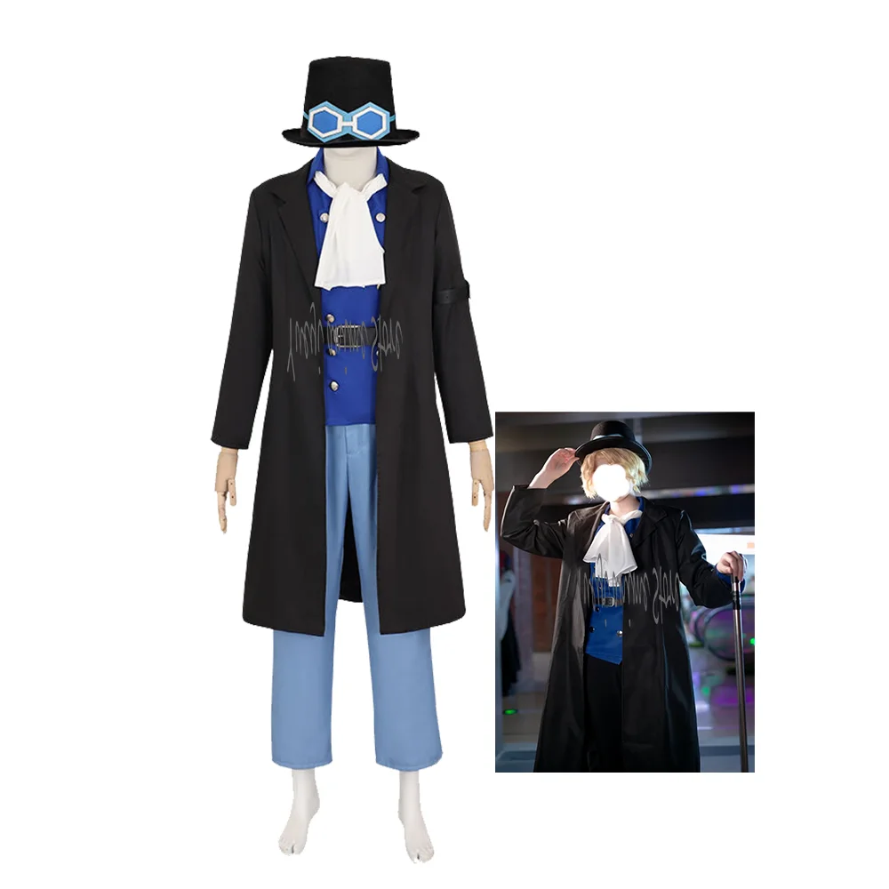 

Anime -Sabo Men's Cosplay Costume Set - Full Uniform for Conventions/Halloween (Cape, Vest, Trousers, Scarf, Hat, Belt)