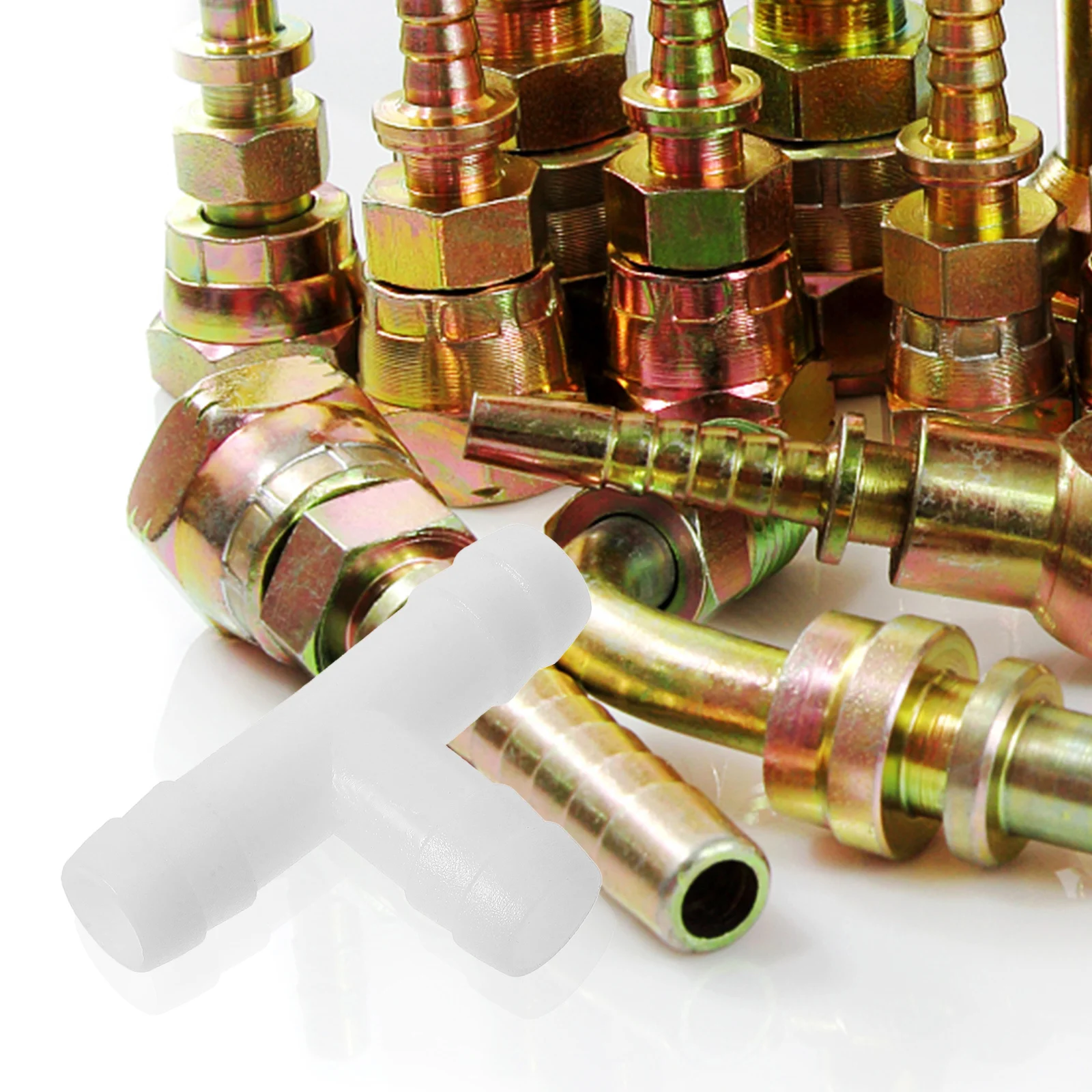 

4pcs Drain Hose Fitting Three-Way Connector For Air Conditioning Condensate Water Draining Adapter Split Unit Hose Connector Air