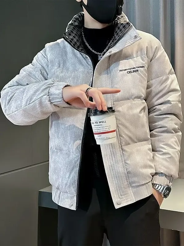 

Мужское облегающее пуховое хлопковое пальто Jaet Faionable Urban Sle Thiened, теплое зимнее пальто, длинное свековое пальто на молнии с боковой застежкой