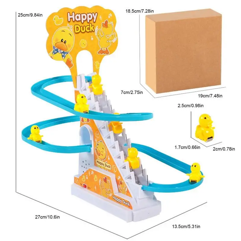 Kletter spielzeug für Kleinkinder Enten rutschen treppen Innen spielzeug Kinder montages pielzeug Schienen rutschen mit Treppen LED-Lichtern und Musik