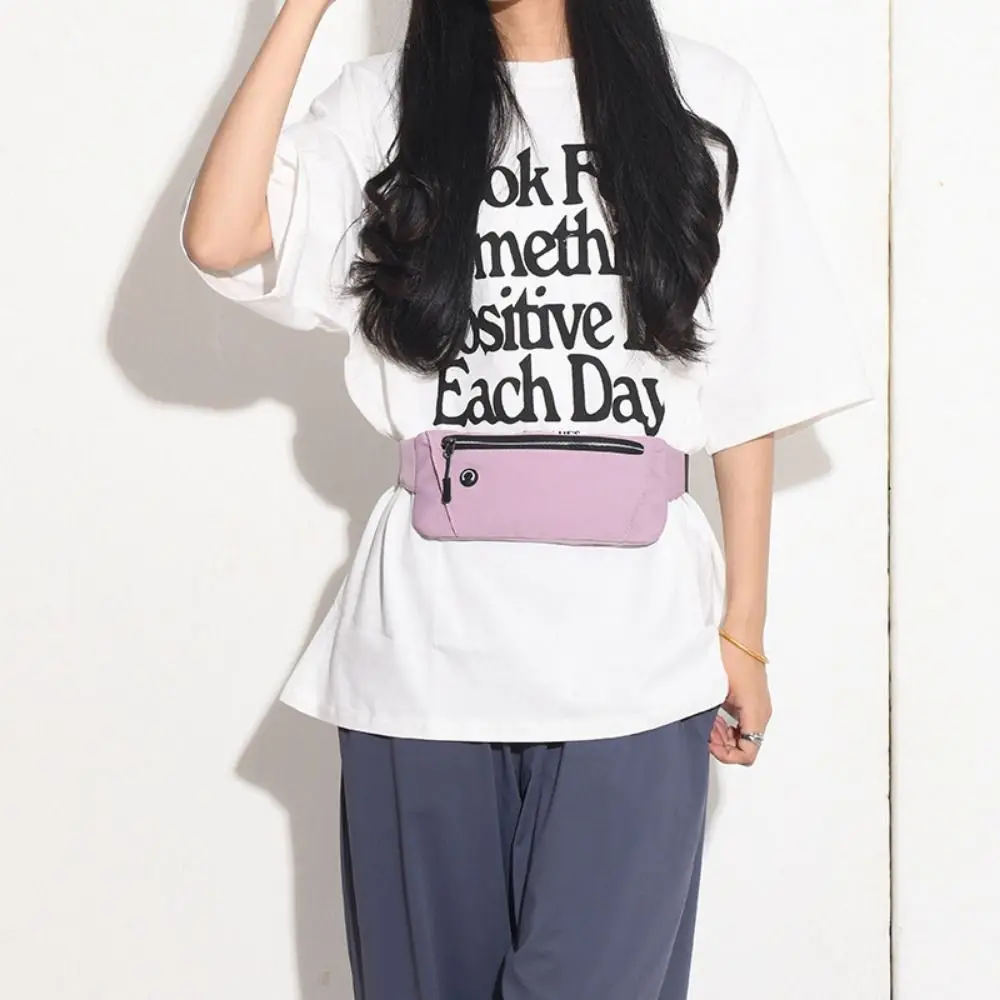 

Waterproof Running Waist Bag Lightweight Adjustable Sports Fanny Pack Portable Invisible Sports Belt Pouch Outdoor Sports