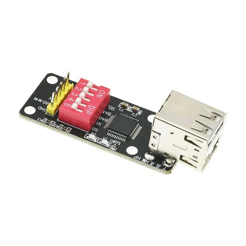 AT82-CH9350 2PCS HID To UART Converter Module USB Keyboard/Mouse Barcode Scanner Serial Port Adapter KVM Synchronizer
