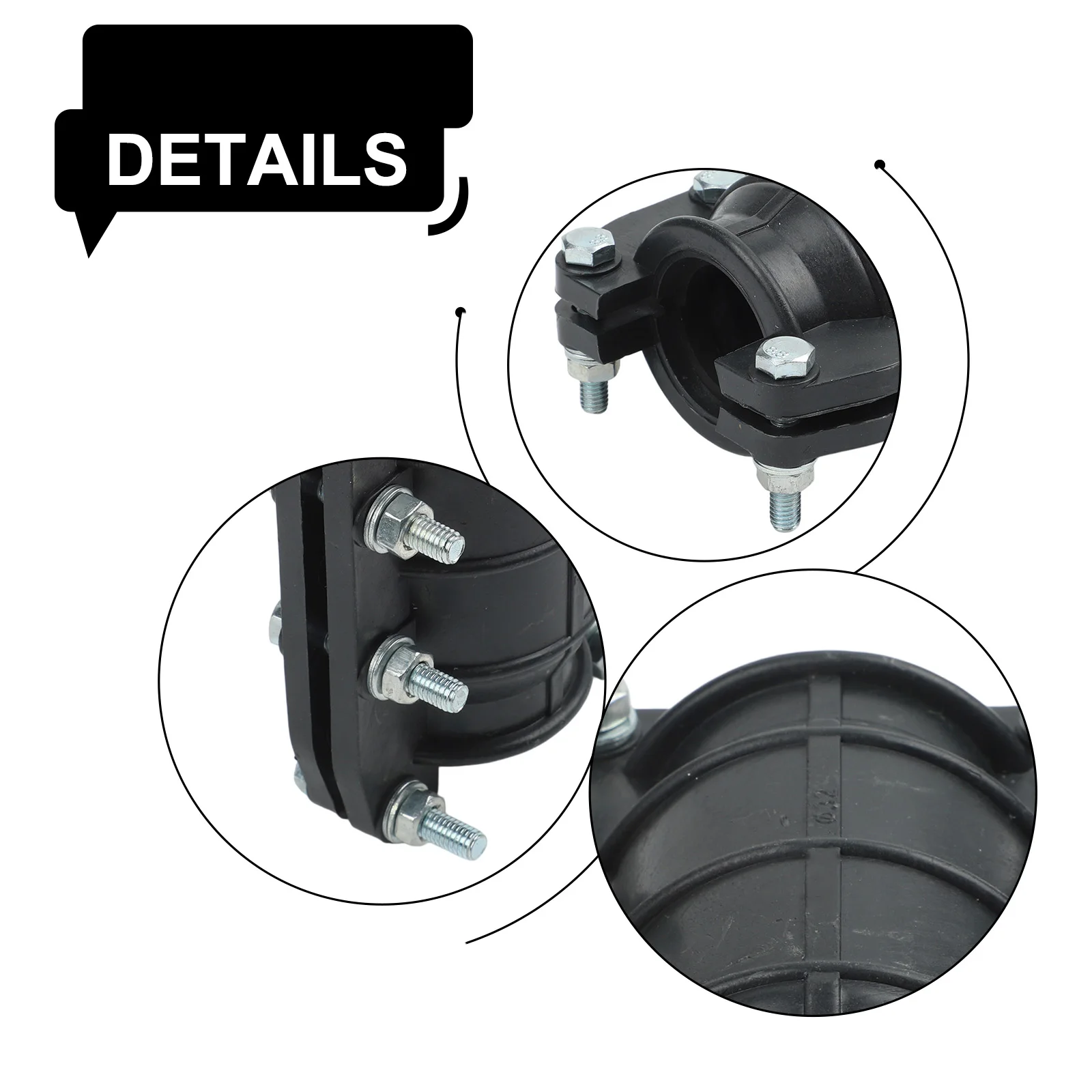1pcs Pipe Repair Clamp For 25mm, 32mm & 63mm Copper Pipes For Quick Fix Effective Leak Prevention & Easy Installation